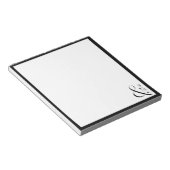 Bloc-note Papier à lettres personnalisé monogramme minimal p (Incliné)