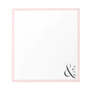 Bloc-note Papier à lettres personnalisé monogramme pour coup