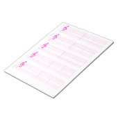 Bloc-note Papier à musique avec portée & tablature pour ukul (Incliné)