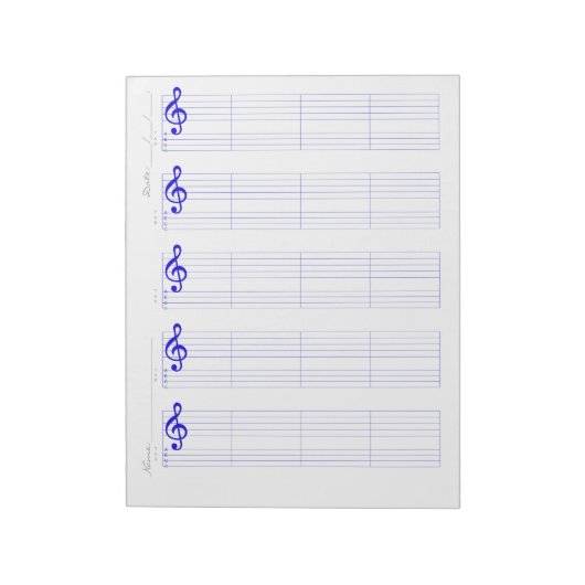 Bloc-note Papier à musique avec tablature pour Ukulélé – Mod (Tourné)
