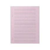 Bloc-note Papier à musique imprimable (Tourné)