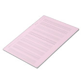 Bloc-note Papier à musique imprimable (Incliné)