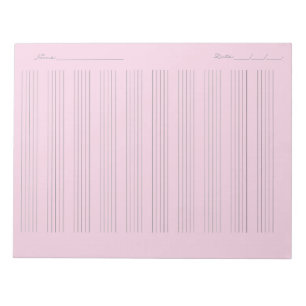 Bloc-note Papier à musique imprimable
