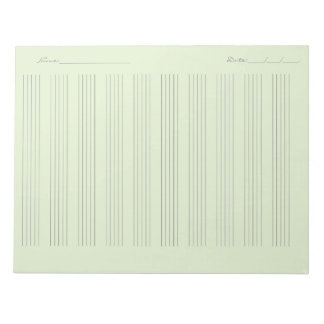 Bloc-note Papier à musique – Partition imprimable