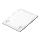 Bloc-note Papier À Papier Personnalisé Pink Et Bleu Preppy A (Tourné)