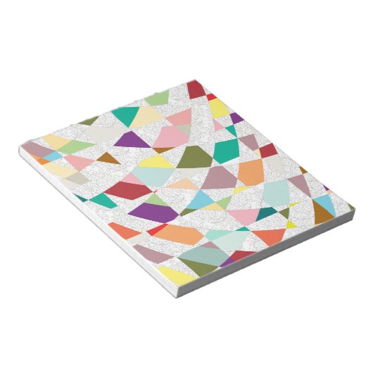 Bloc-note Papier à rebut damassé couleur Abstraite (Incliné)