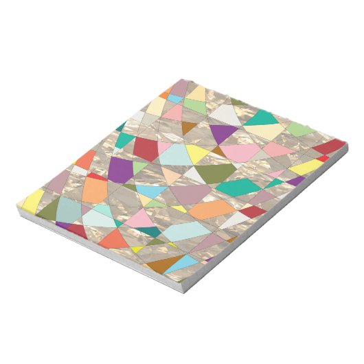 Bloc-note Papier à rebut or couleur Abstraite (Tourné)