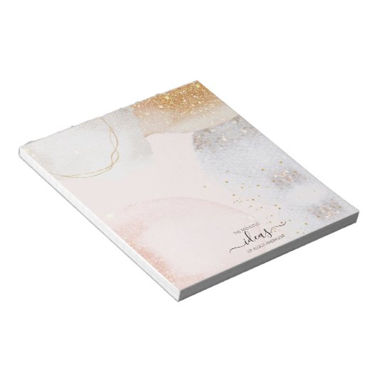 Bloc-note Papier abstrait rose vif moderne (Incliné)