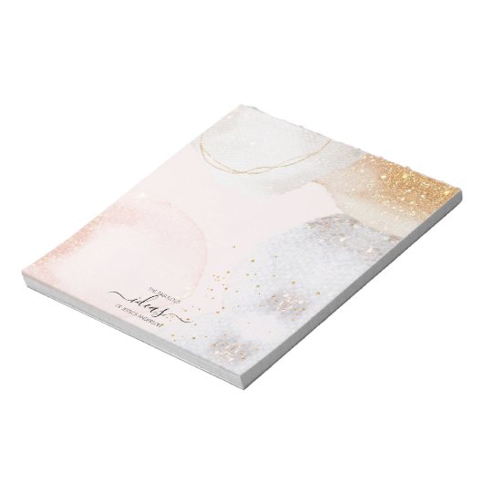 Bloc-note Papier abstrait rose vif moderne (Tourné)