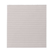 Bloc-note papier beige doublé. (Devant)