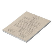 Bloc-note Papier brun à couronne rustique (Tourné)