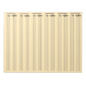Bloc-note Papier de feuille de musique couleur crème (Devant)