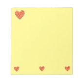 Bloc-note Papier de note en graphisme rouge (Devant)