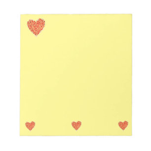 Bloc-note Papier de note en graphisme rouge