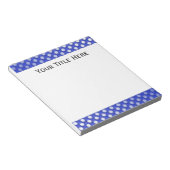 Bloc-note Papier de poche bleu Polka Jelly (Incliné)