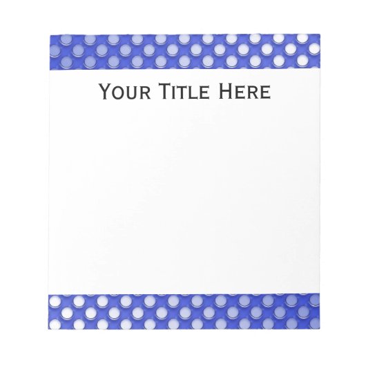 Bloc-note Papier de poche bleu Polka Jelly (Devant)