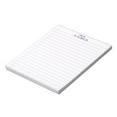 Bloc-note Papier ligné enseignant & élève “Un mot de” bloc-n (Tourné)