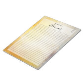 Bloc-note Papier ligné personnalisé (Incliné)