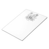 Bloc-note Papier noir Pages de coloration Papillon (Incliné)