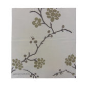 Bloc-note Papier-notes en fleurs de cerisiers (Devant)