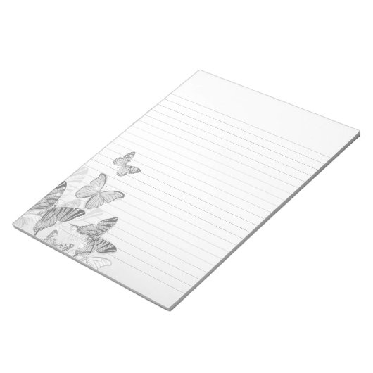 Bloc-note Papier-notes Papier-notes en niveaux de gris (Incliné)
