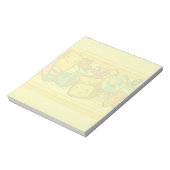 Bloc-note Papier notes Post-it motif fournitures scolaires d (Tourné)