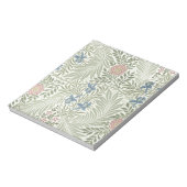 Bloc-note Papier peint floral de William Morris Larkspur (Tourné)