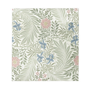 Bloc-note Papier peint floral de William Morris Larkspur
