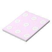 Bloc-note papier peint rose doux et romantique (Tourné)