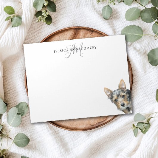 Bloc-note Papier personnalisé grand monogramme pour animaux