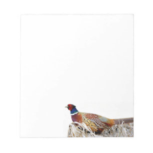 Bloc-note Papier photo Pheasant à cou de bague Pad