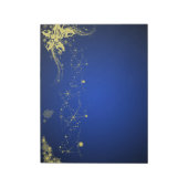 Bloc-note Papier scrapbooking Gold et Blue Christmas (Tourné)