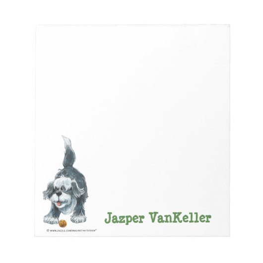 Bloc-note Papier Shaggy Sheep Chien (Devant)