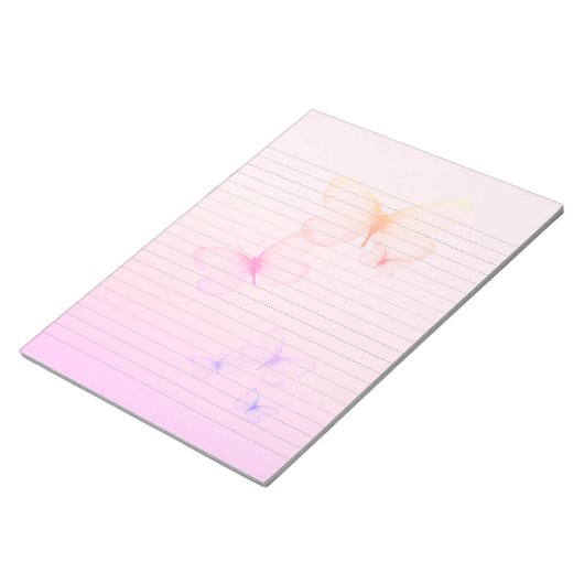 Bloc-note Papiers Notepad Lins Roses et Violets (Incliné)