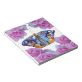 Bloc-note Papillon aquarelle coloré (Incliné)