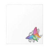Bloc-note Papillon arc-en-ciel (Devant)