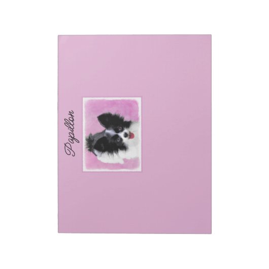 Bloc-note Papillon (blanc et noir) Peinture - Note d'art pou (Tourné)