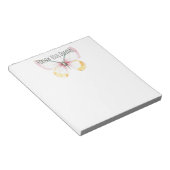 Bloc-note Papillon Blanc Jaune Rose Sarcelle Menthe (Incliné)