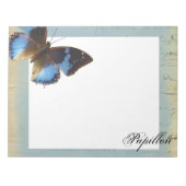 Bloc-note Papillon bleu (Devant)