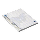 Bloc-note Papillon bleu vintage (Incliné)