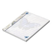 Bloc-note Papillon bleu vintage (Tourné)