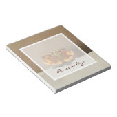 Bloc-note Papillon Brown mignon avec le nom (Incliné)