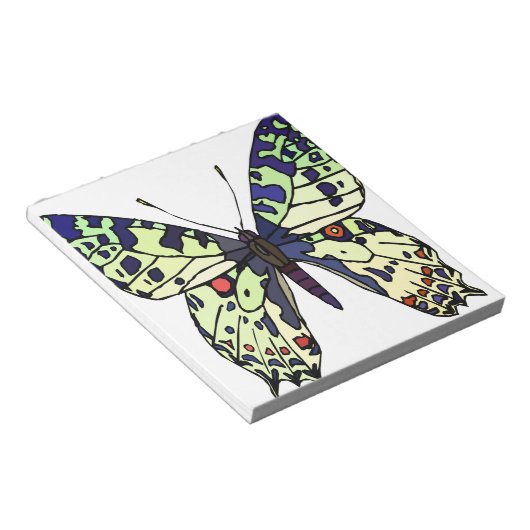 Bloc-note papillon coloré (Incliné)