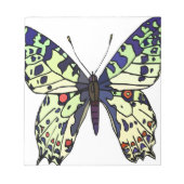 Bloc-note papillon coloré (Devant)