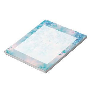 Bloc-note Papillon d'art de méditation bleu calme