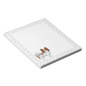 Bloc-note Papillon de bande dessinée rouge et blanc avec des (Incliné)