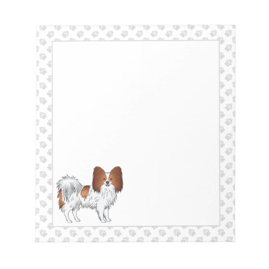 Bloc-note Papillon de bande dessinée rouge et blanc avec des (Devant)