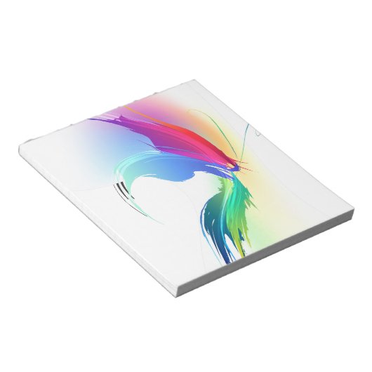 Bloc-note Papillon de peinture Abstrait (Incliné)