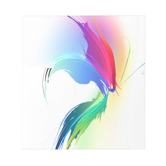 Bloc-note Papillon de peinture Abstrait (Devant)