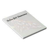 Bloc-note Papillon du golfe tacheté d'orange et de blanc por (Incliné)